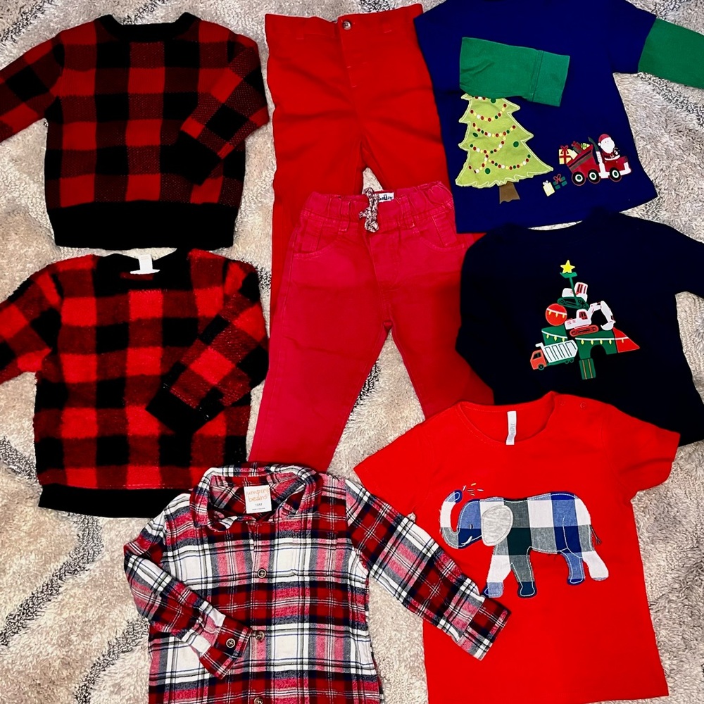 baby boy christmas bundle 18-24M